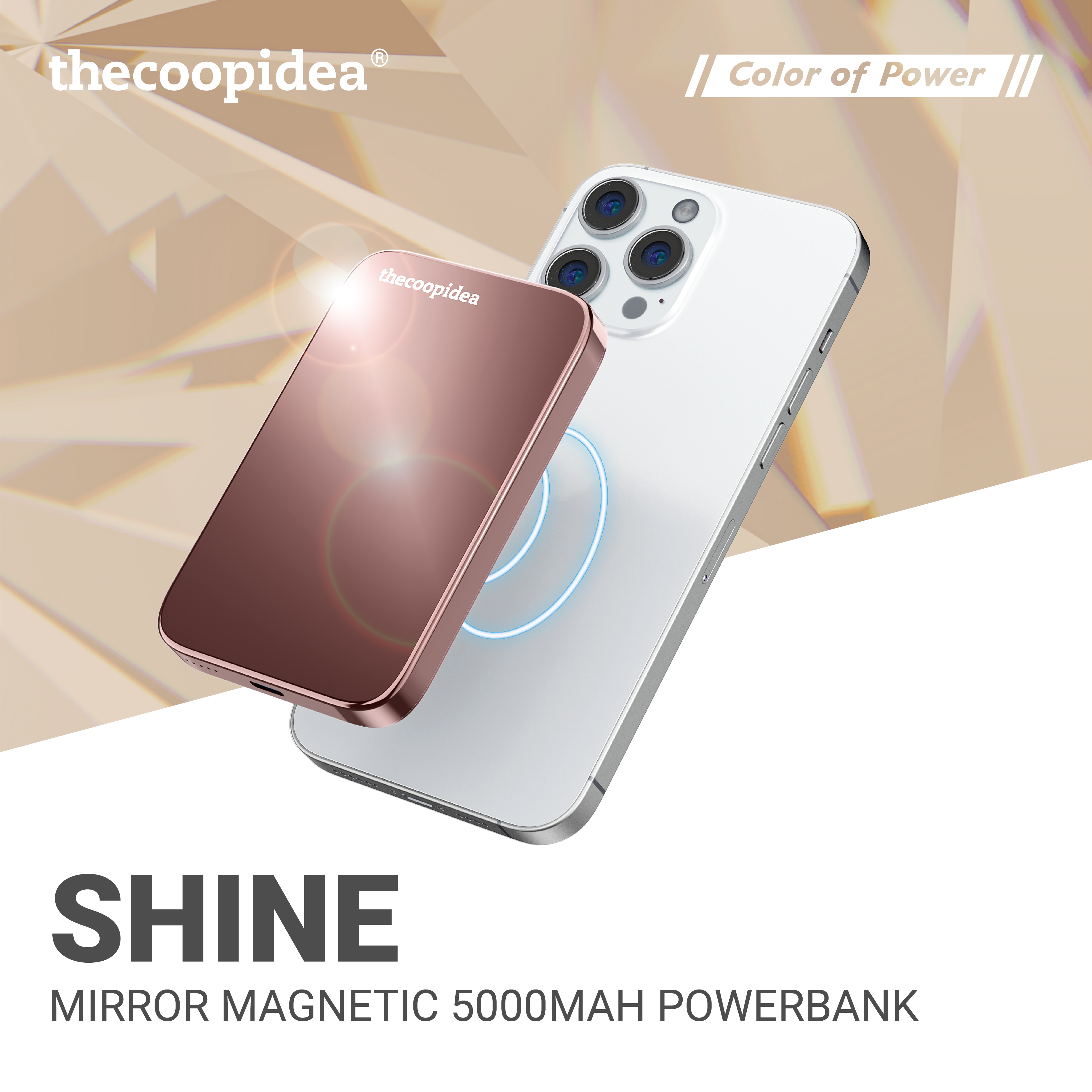 Shine Magnetic 5000mAh Powerbank