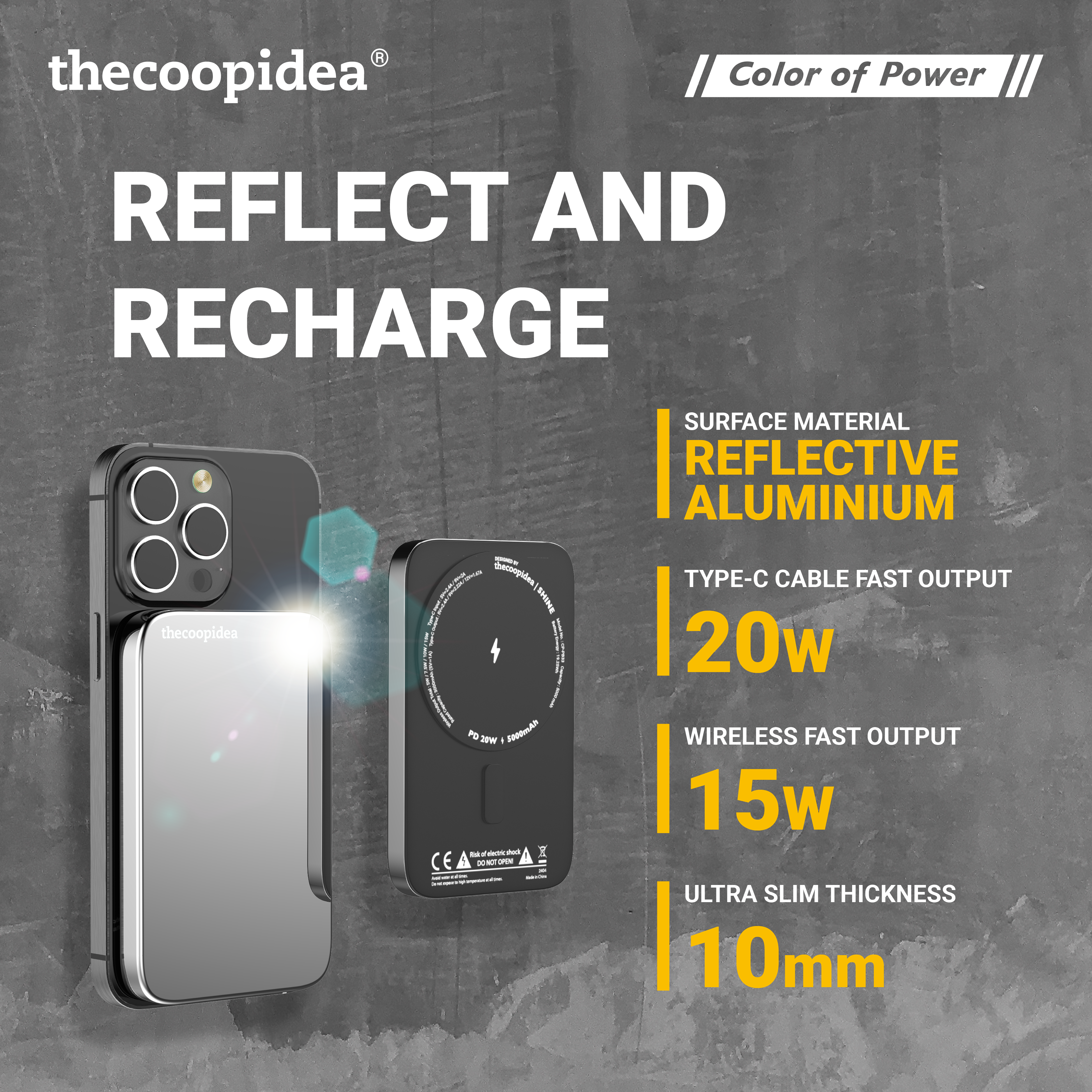 Shine Magnetic 5000mAh Powerbank