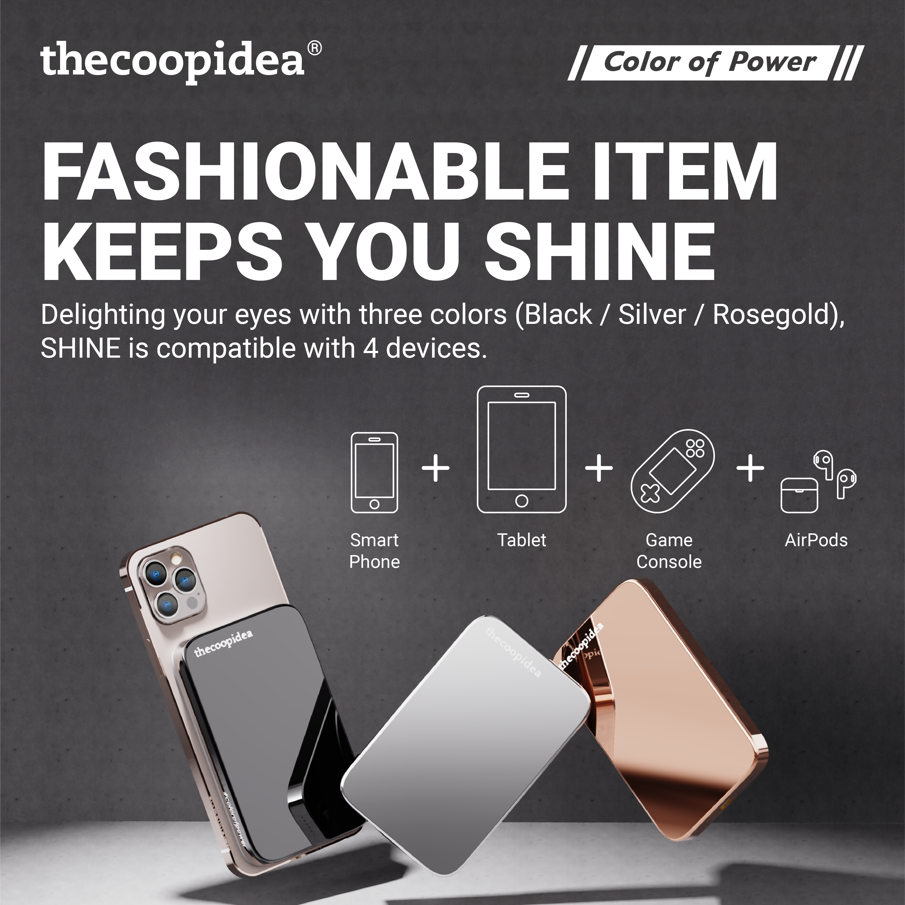 Shine Magnetic 5000mAh Powerbank