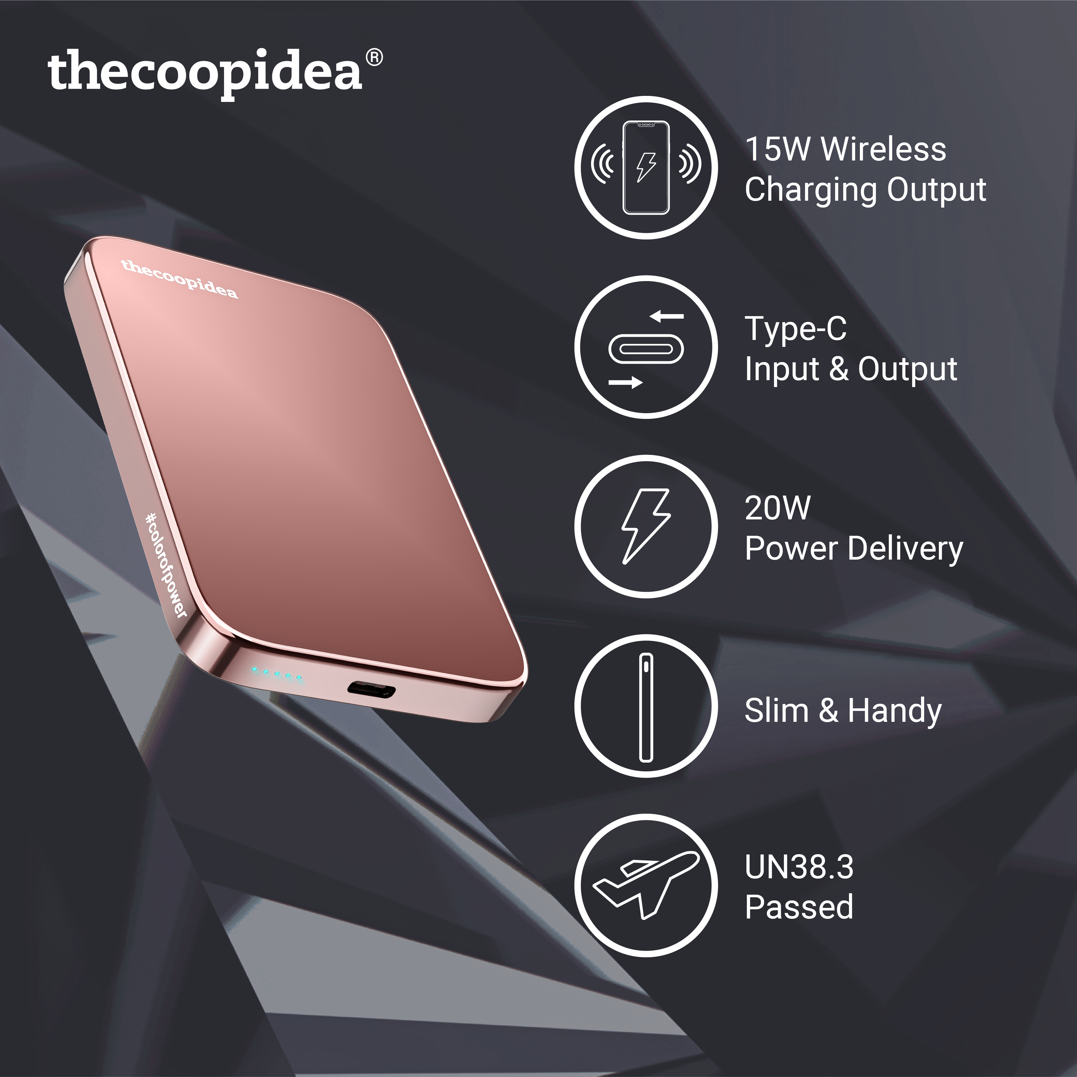 Shine Magnetic 5000mAh Powerbank