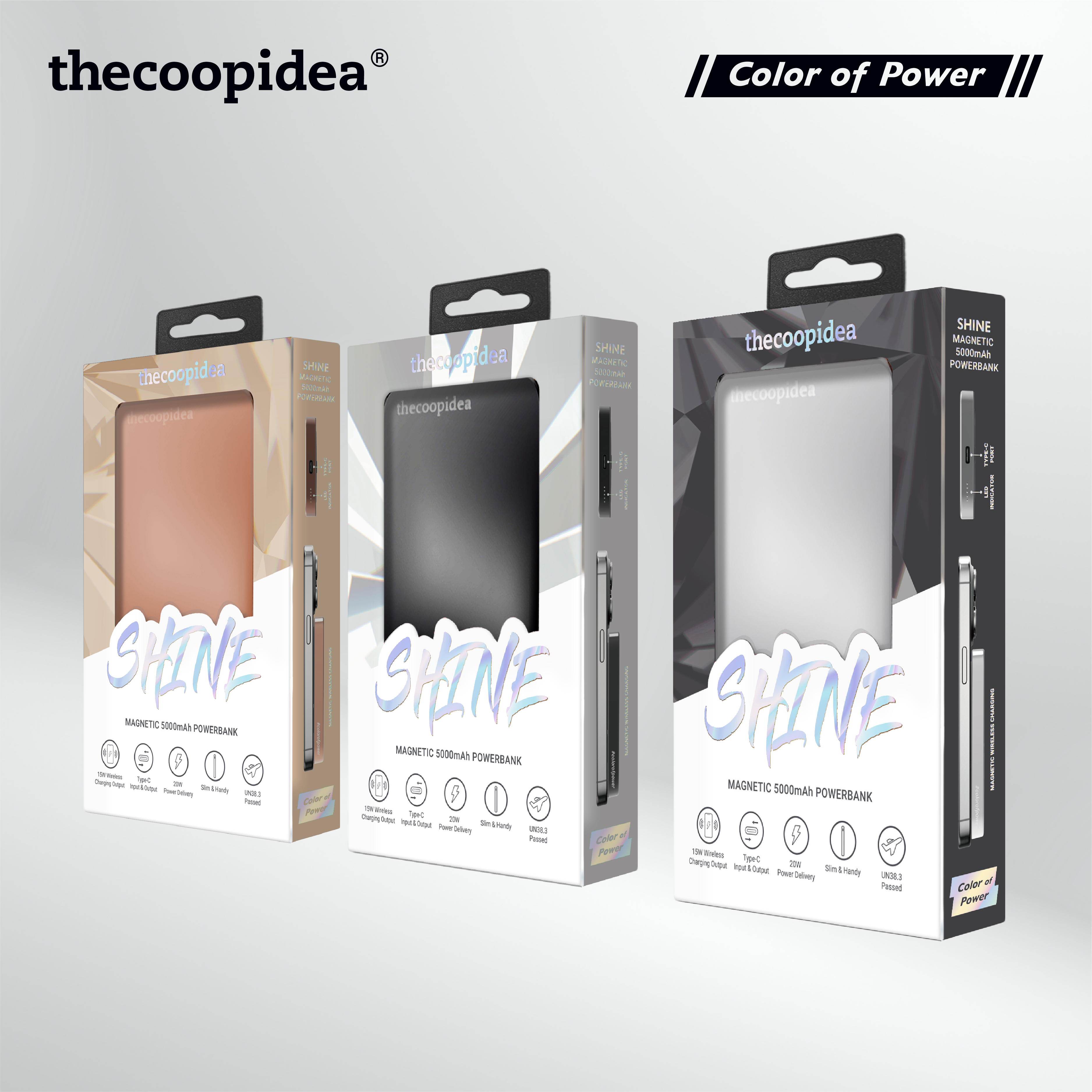 Shine Magnetic 5000mAh Powerbank