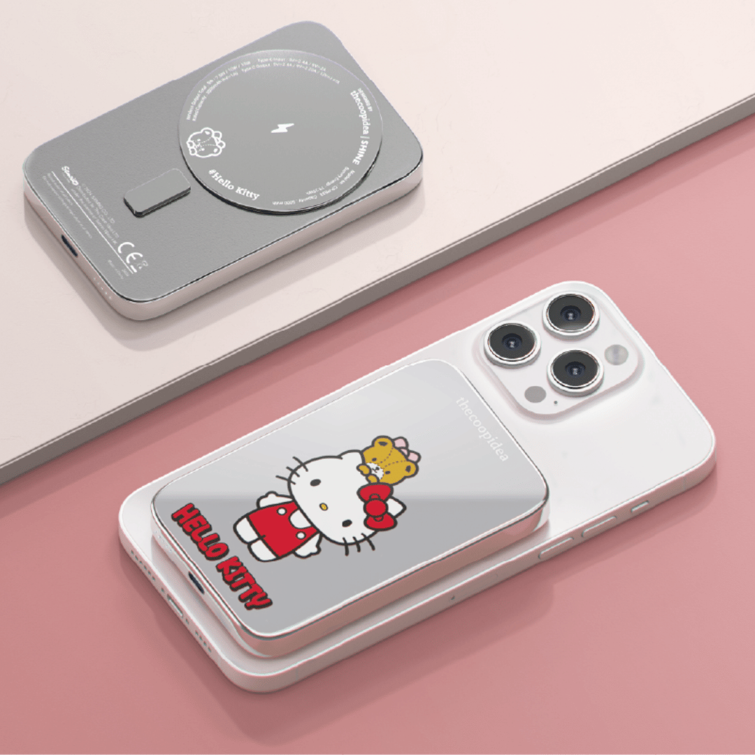 Sanrio Shine Magnetic 5000mAh Powerbank - Hello Kitty