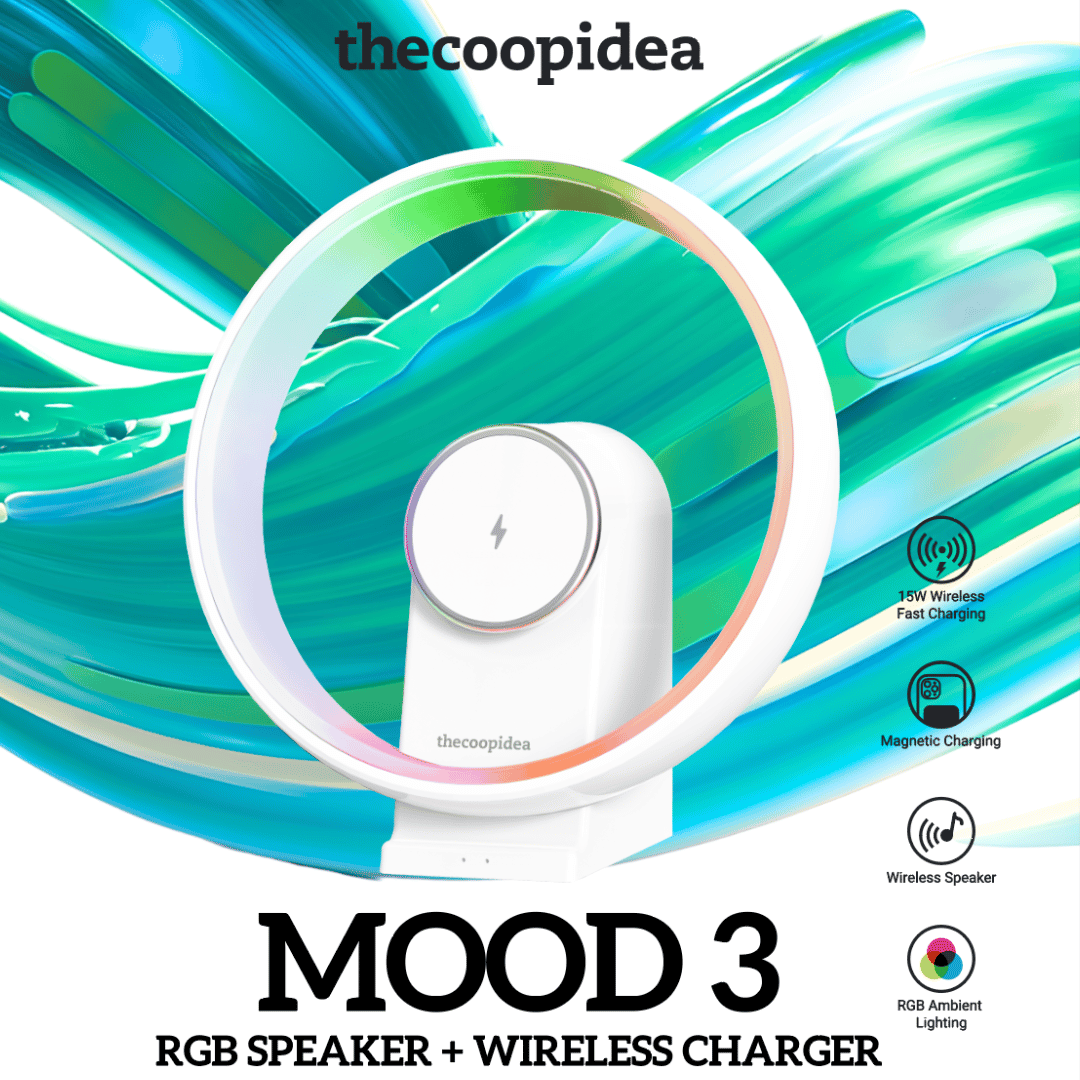 MOOD 3 Wireless Charger Speaker with RGB Light