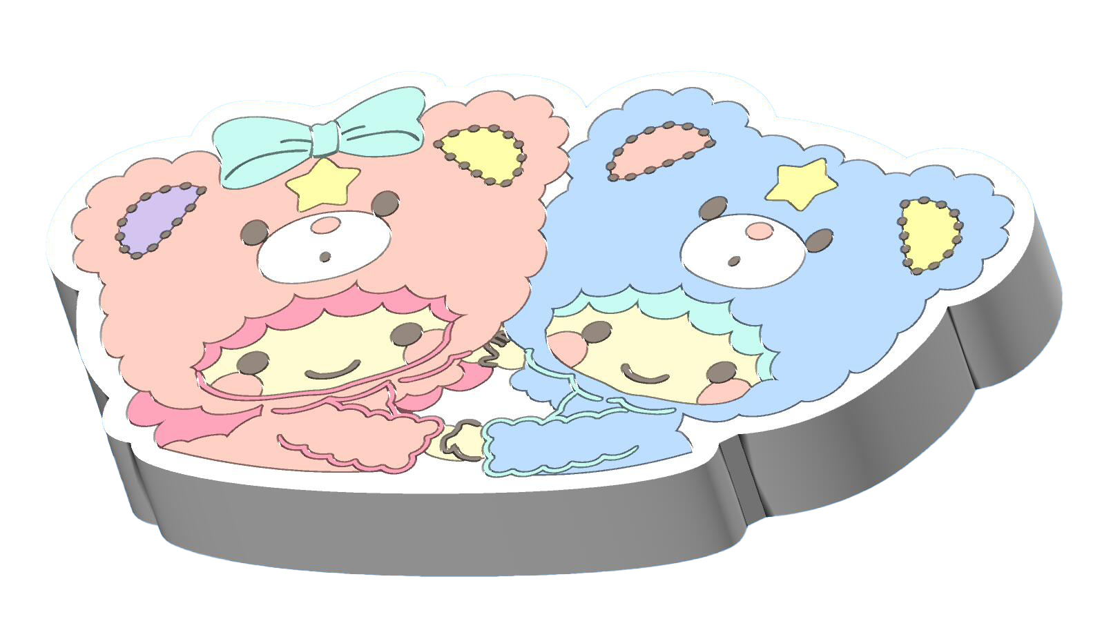 Sanrio PALLET Fast Wireless Charging Pad - Little Twin Stars