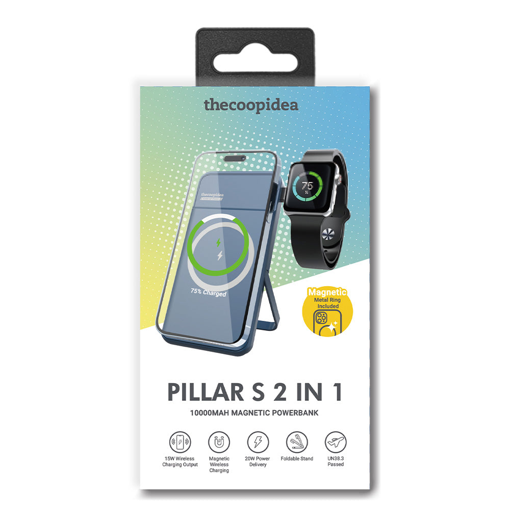 Pillar S 2 in 1 10000MAH Magnetic Powerbank