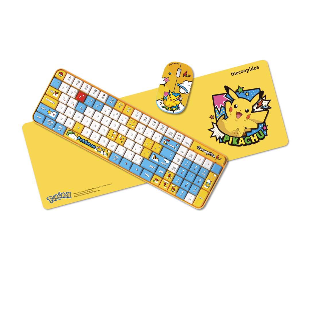ポケモン thecoopideaイーブイ ワイヤレスキーボードマウス Pokémon TAPPY Wireless Keyboard & Mouse Set - Eevee | thecoopidea