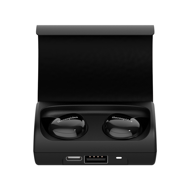 thecoopidea - BEANS+ True Wireless Earbuds - Black