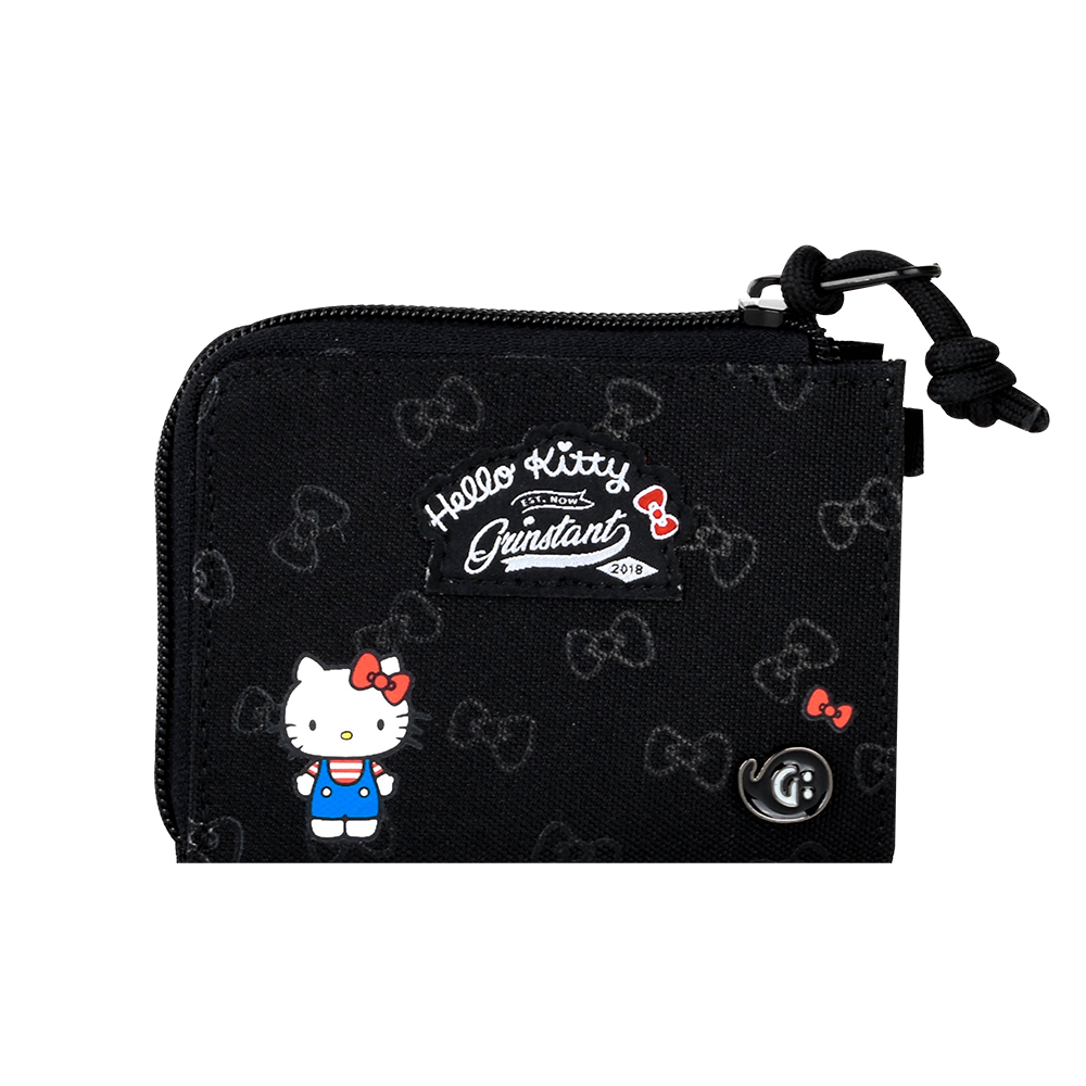 Grinstant x Sanrio Edition - CARA Coins Wallet in Hello Kitty Black Overprint