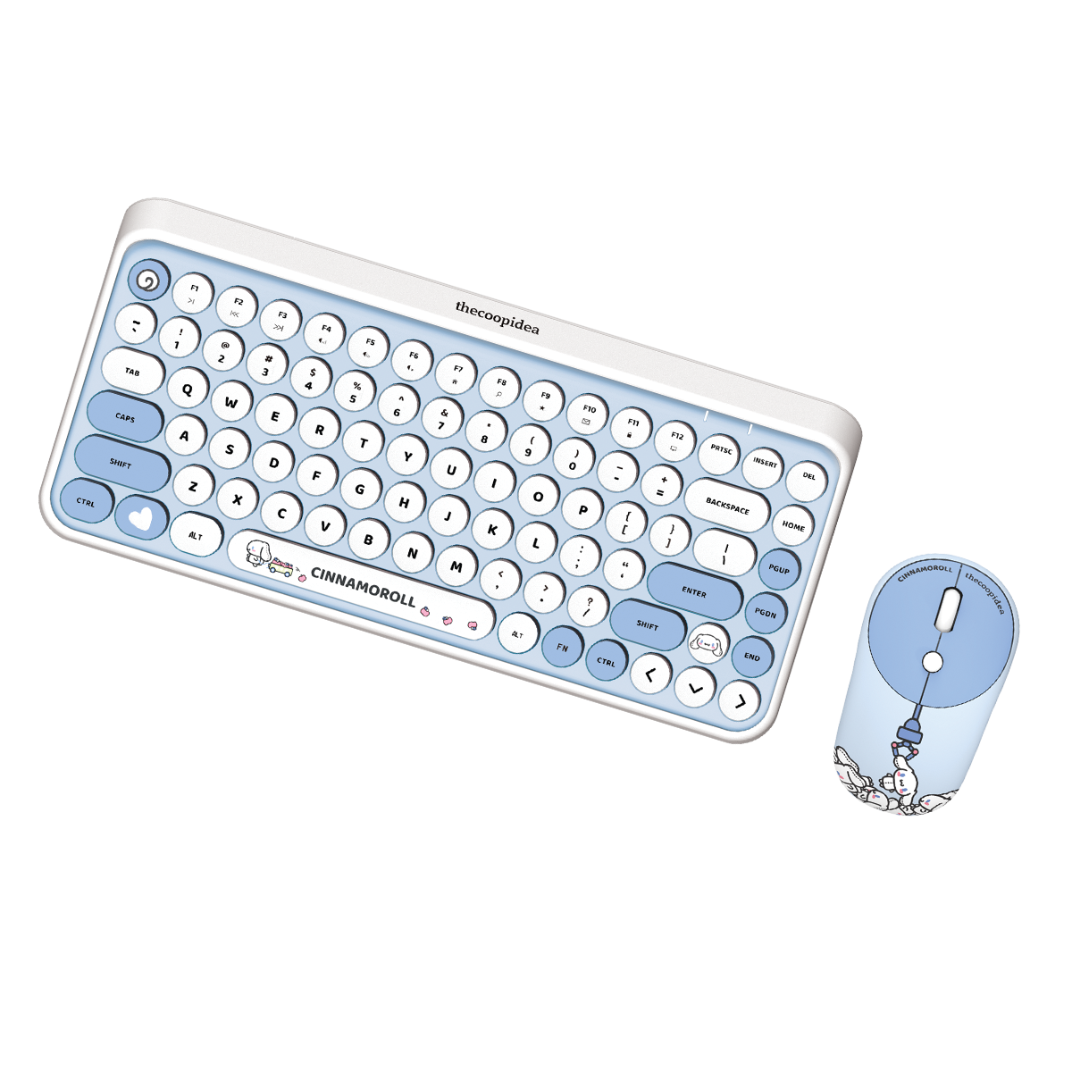 Sanrio TAPPY Wireless Keyboard Set - Cinnamoroll