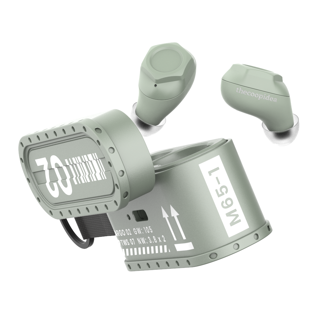 thecoopidea - CARGO 02 True Wireless Earbuds- Olive
