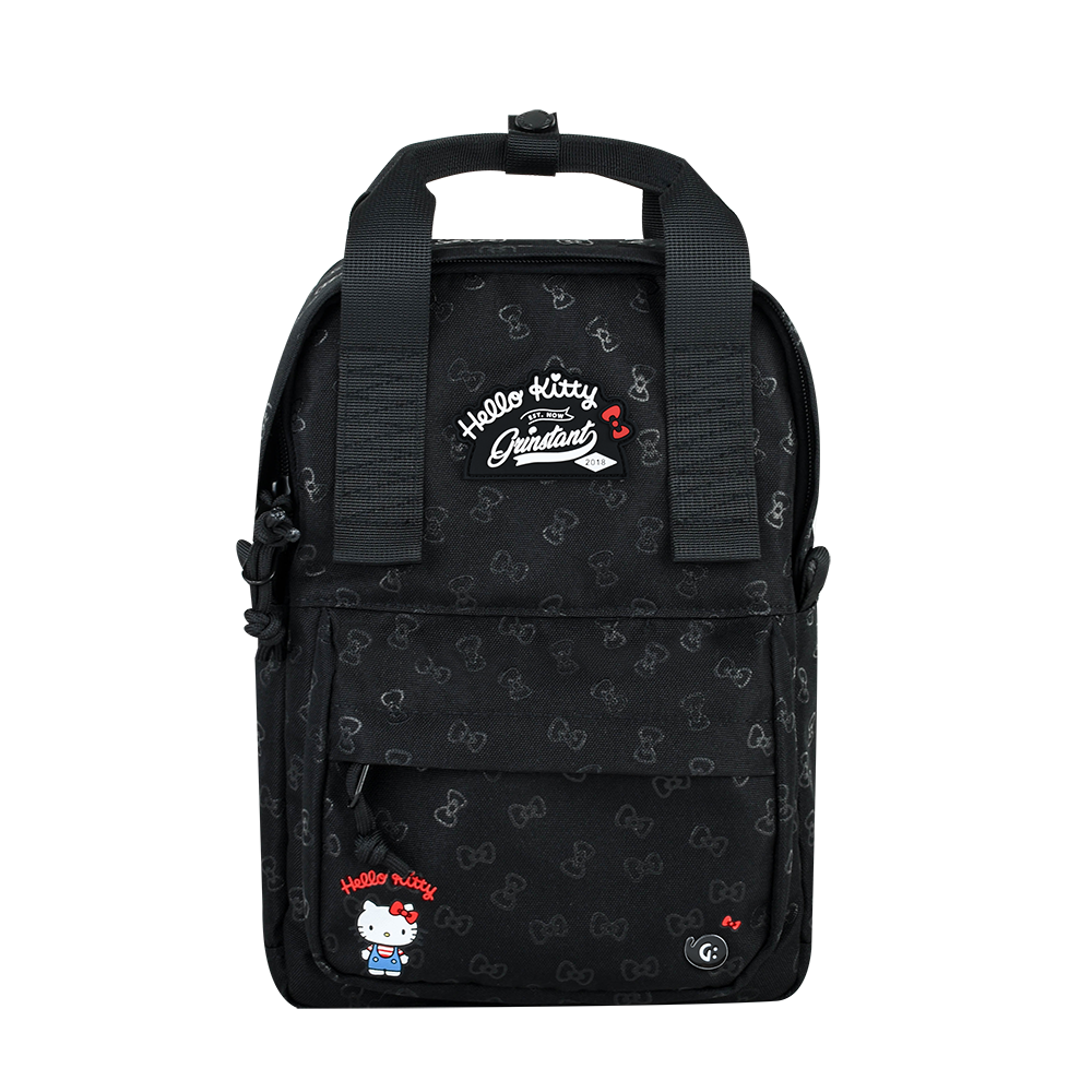 Grinstant x Sanrio Edition - CARA 9.7" Mini Backpack in Hello Kitty Black Overprint