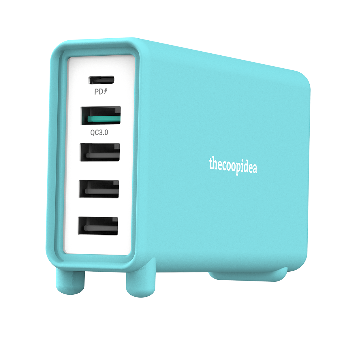 JELLO - 32W 5 Port PD Charger with USB-C and 4 USB-A output (UK plug)