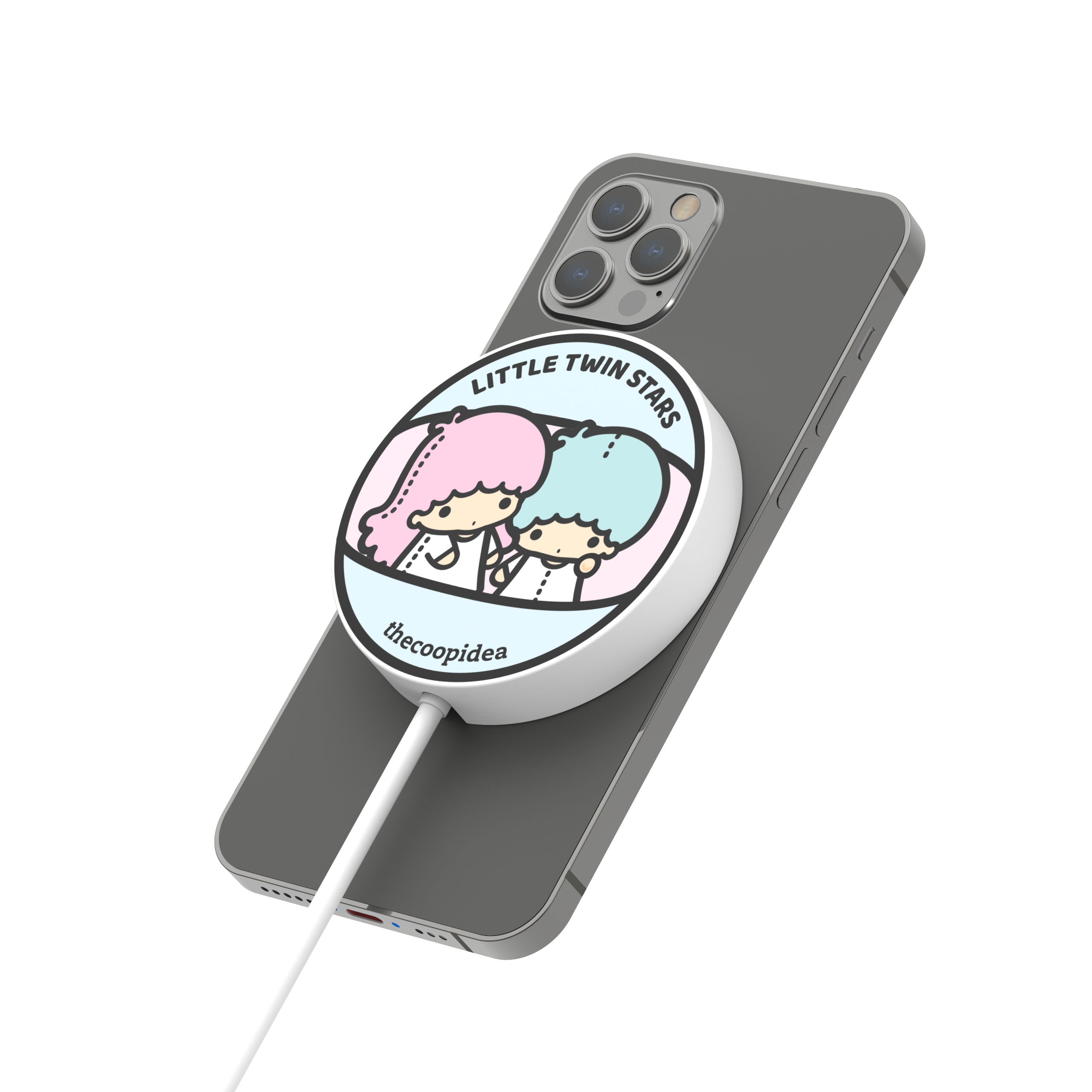 Sanrio GACHA Magnetic Charging Pad - Little Twin Stars