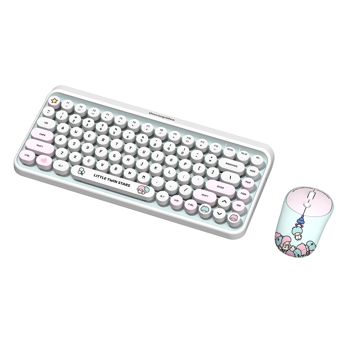 Sanrio TAPPY Wireless Keyboard Set - Little Twin Stars