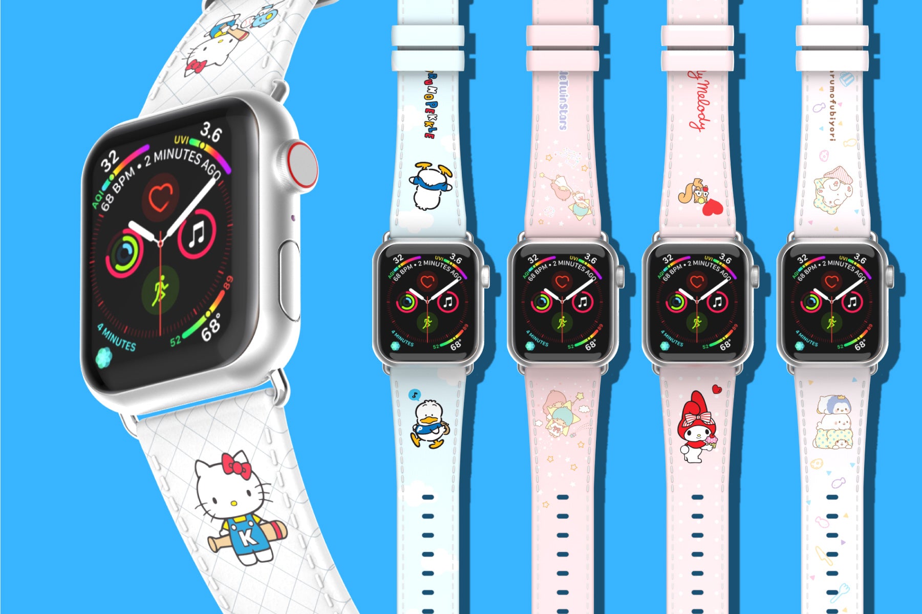 Sanrio聯乘 thecoopidea 推出Apple Watch錶帶