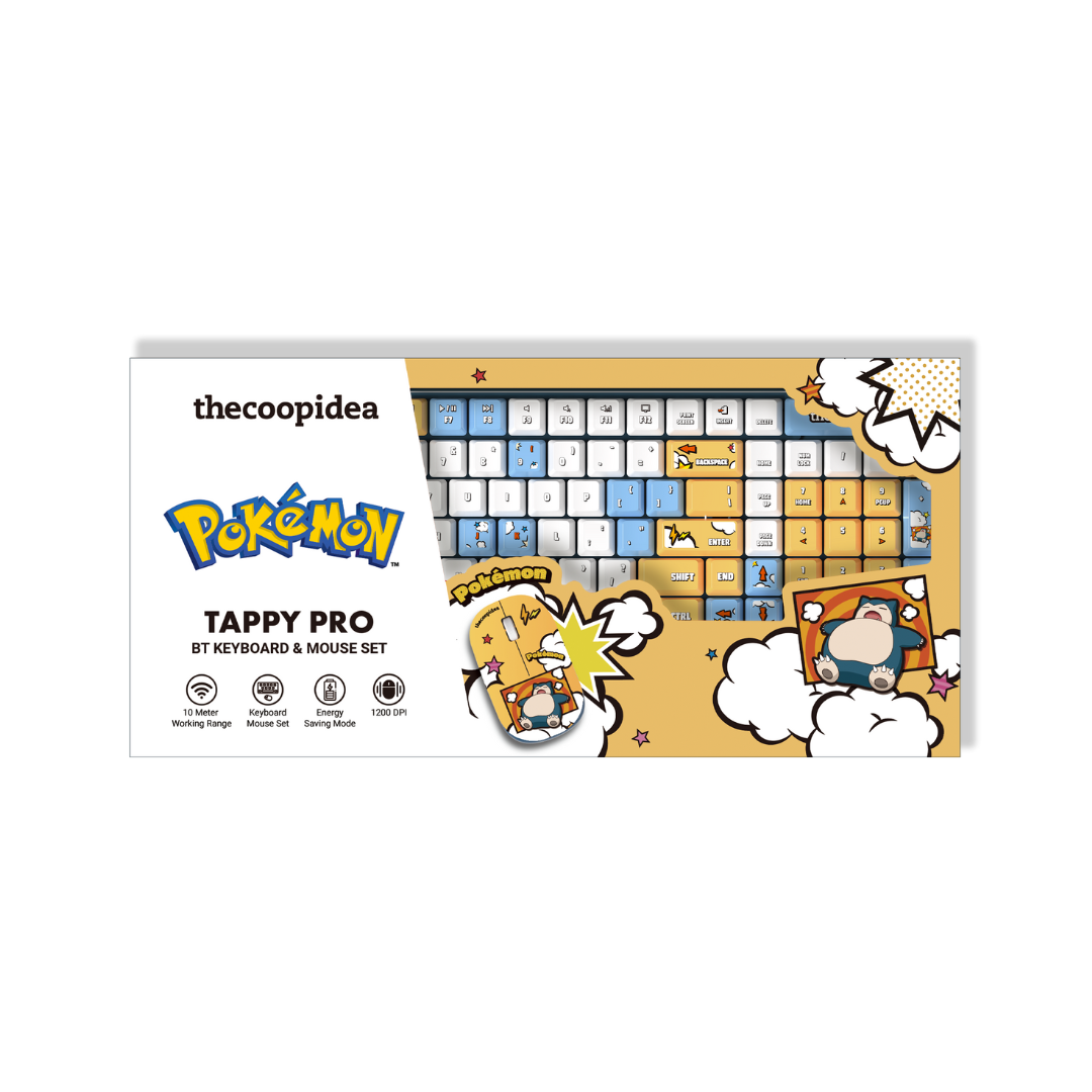 Pokémon Tappy Pro Wireless Keyboard and Mouse Set