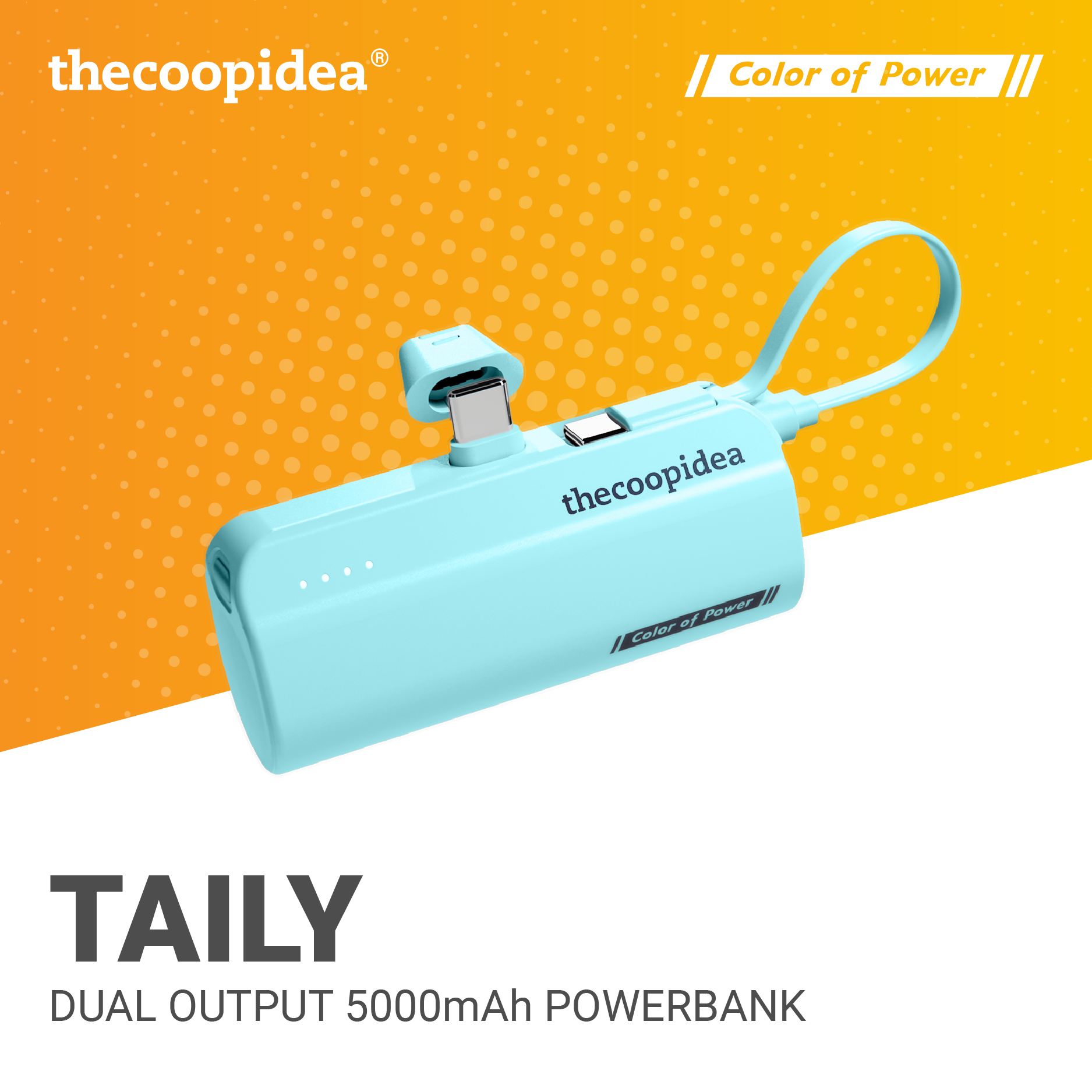 Taily - Dual Output 5000mAh Powerbank