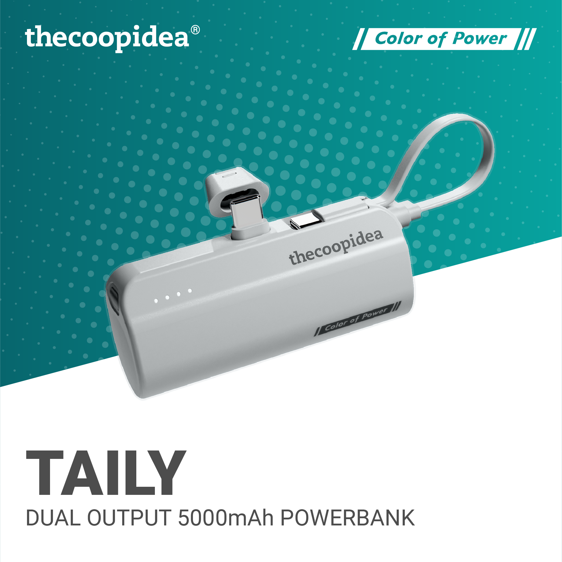 Taily - Dual Output 5000mAh Powerbank