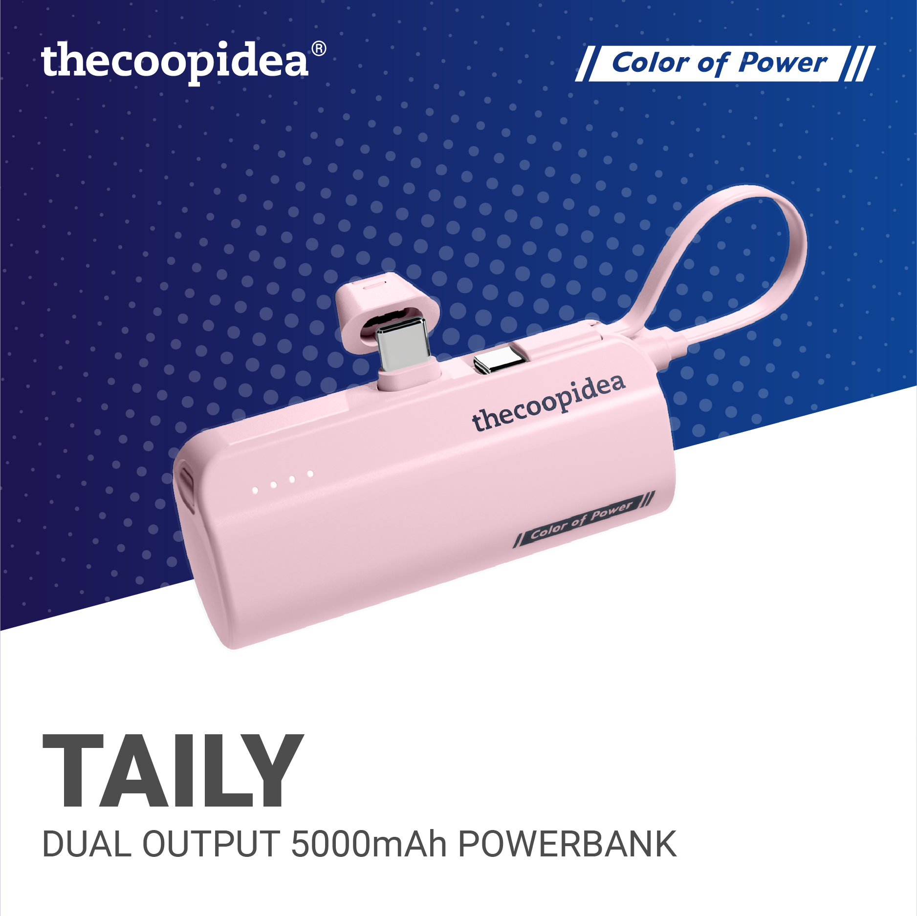 Taily - Dual Output 5000mAh Powerbank