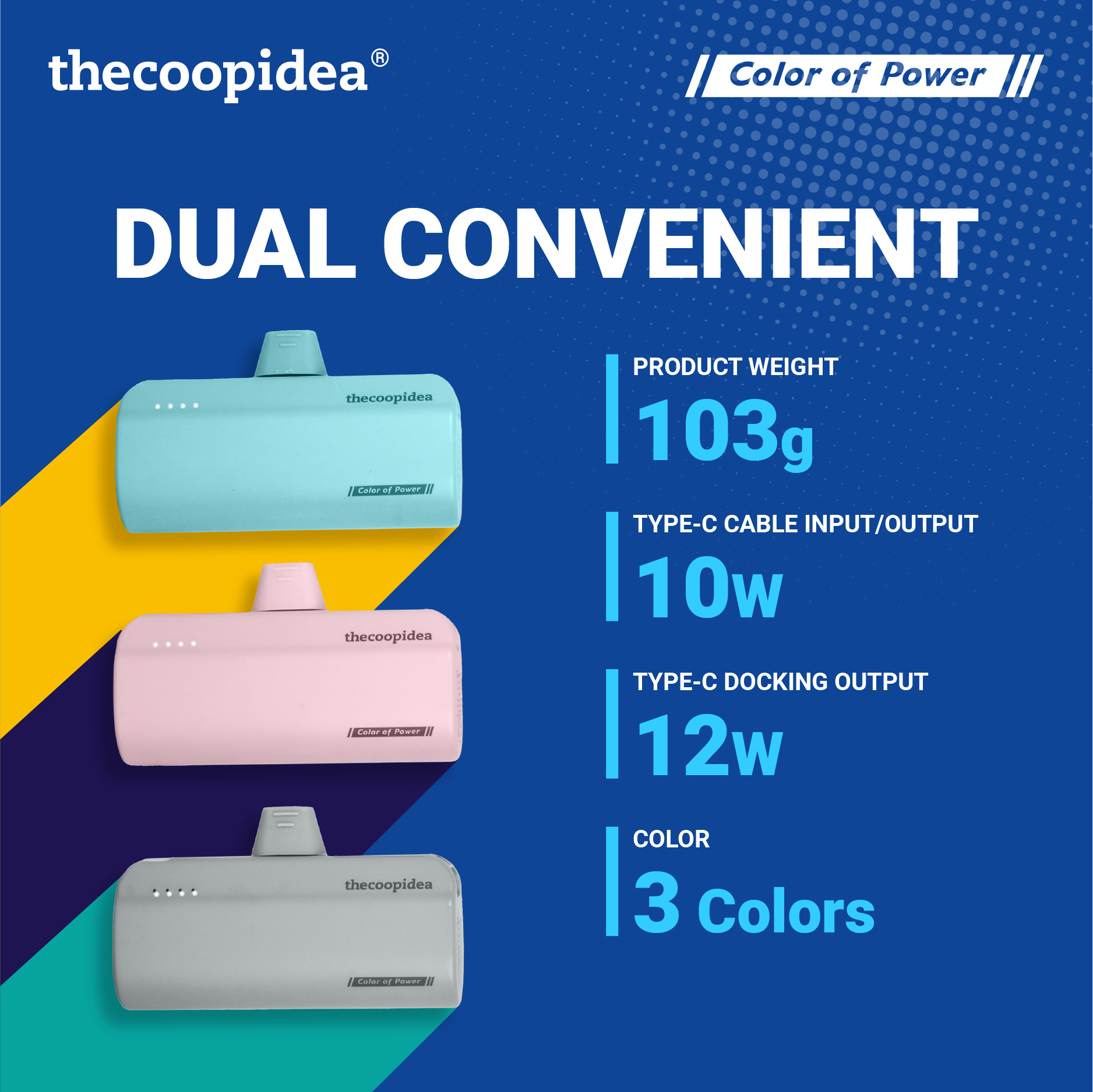 Taily - Dual Output 5000mAh Powerbank