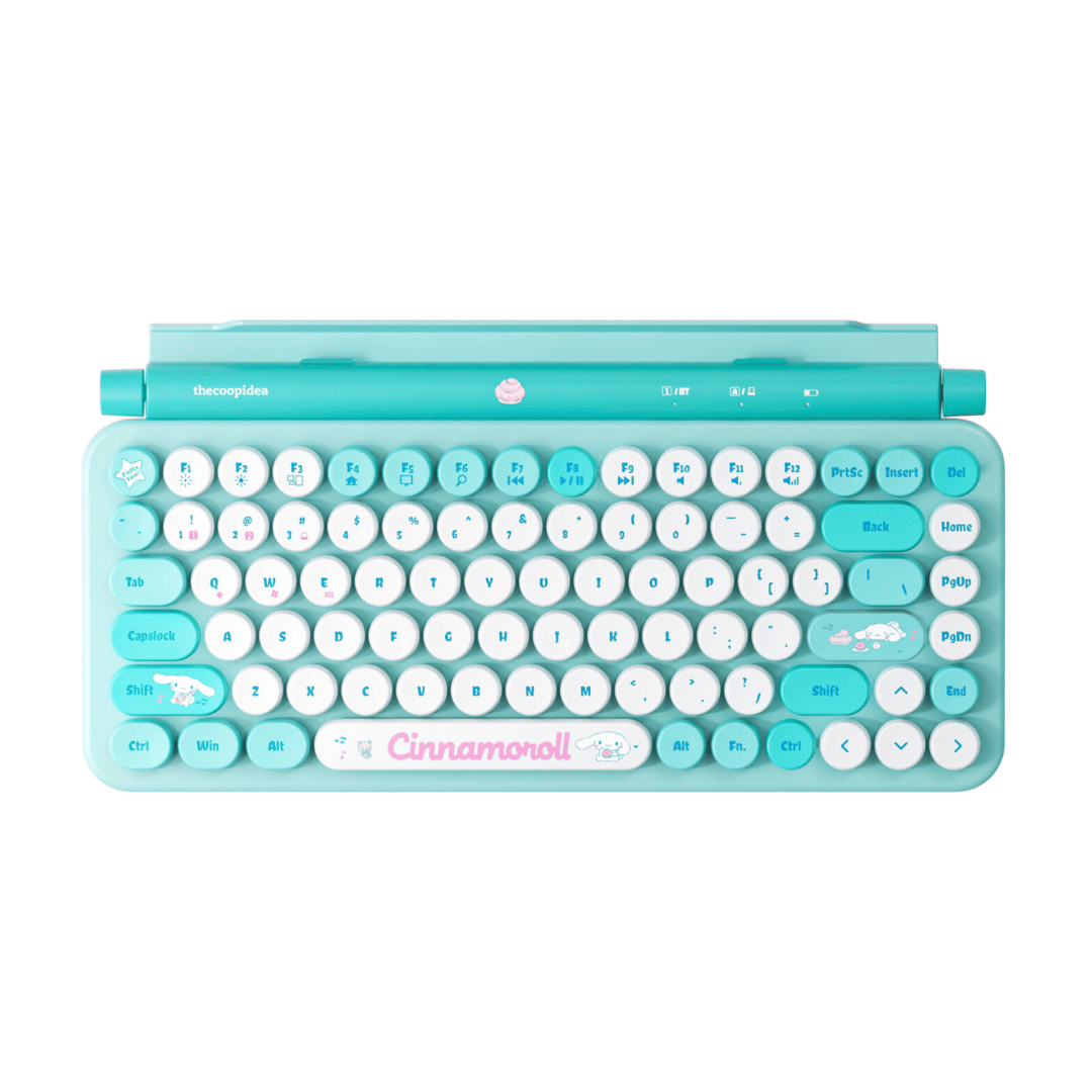 Sanrio RETRO TAPPY Wireless Keyboard & Mouse Set - Cinnamoroll