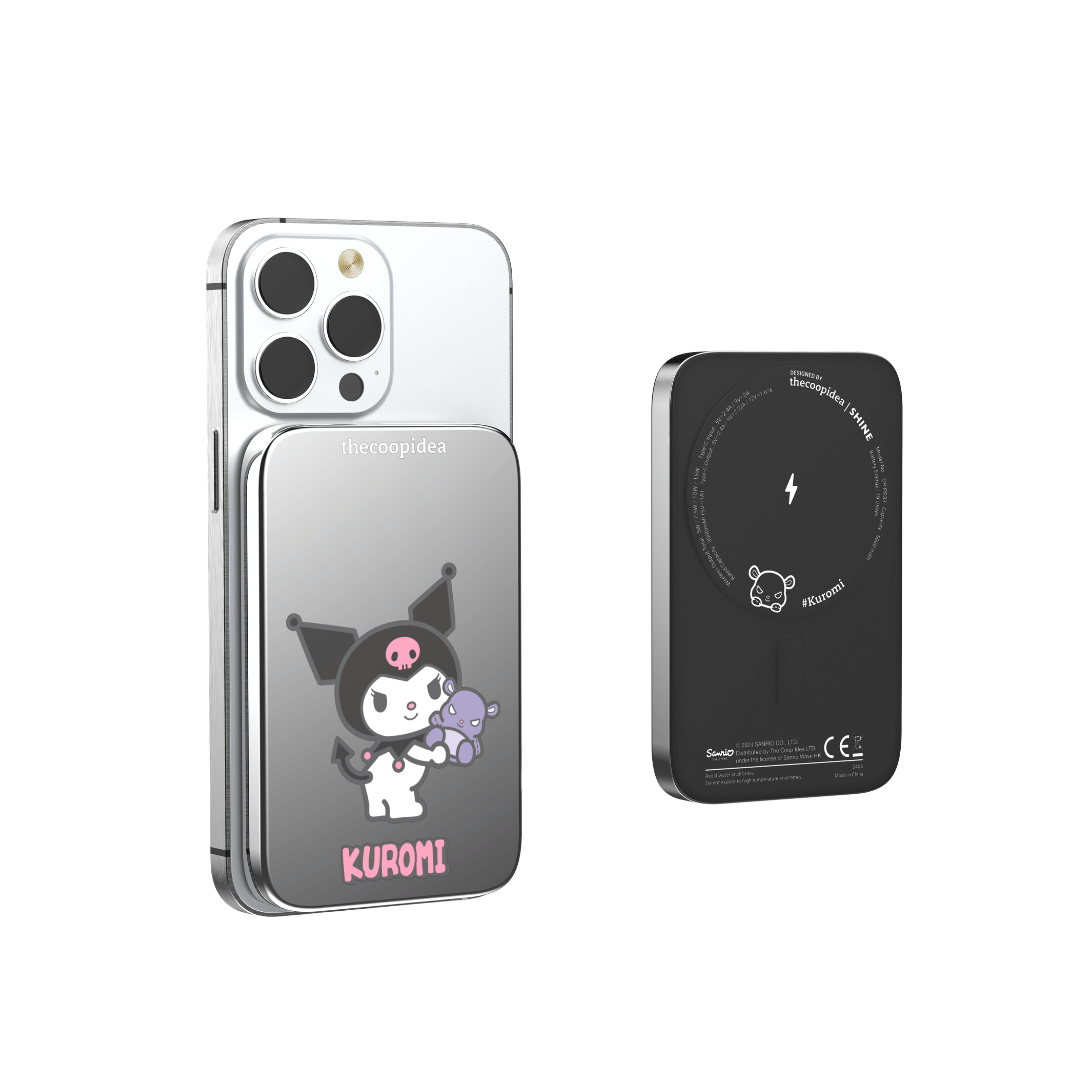 Sanrio Shine Magnetic 5000mAh Powerbank - Kuromi