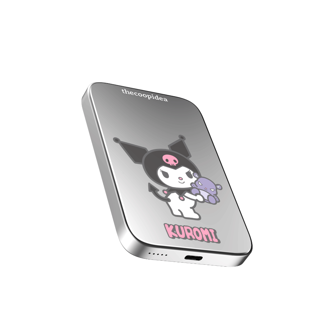 Sanrio Shine Magnetic 5000mAh Powerbank - Kuromi