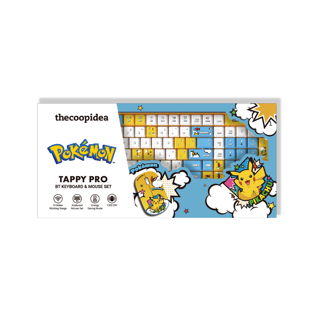 Pokémon Tappy Pro Wireless Keyboard and Mouse Set