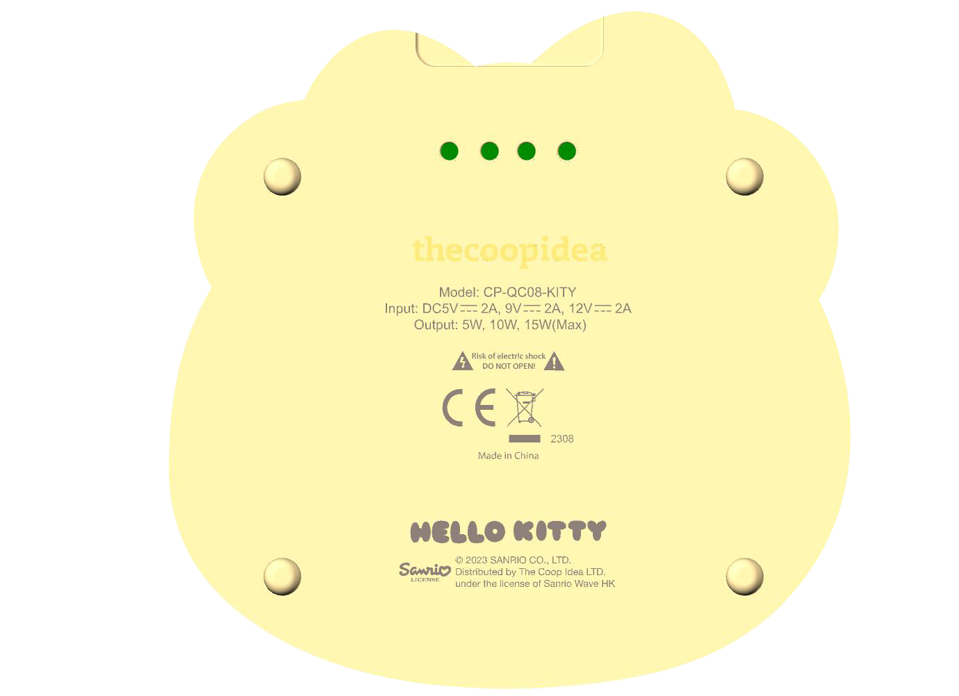 Sanrio PALLET Fast Wireless Charging Pad - Hello Kitty