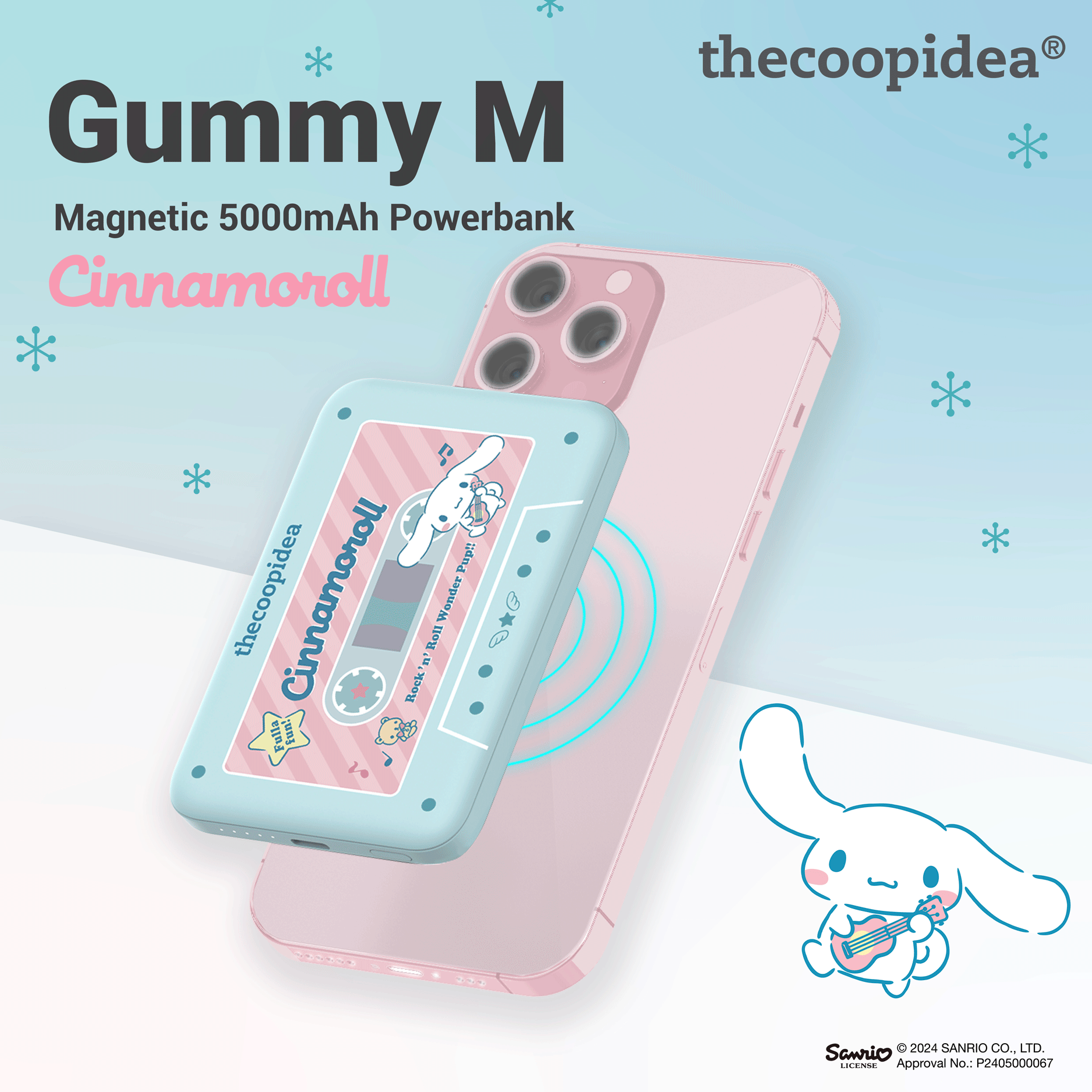 SANRIO GUMMY M Magnetic 5000mAh Powerbank