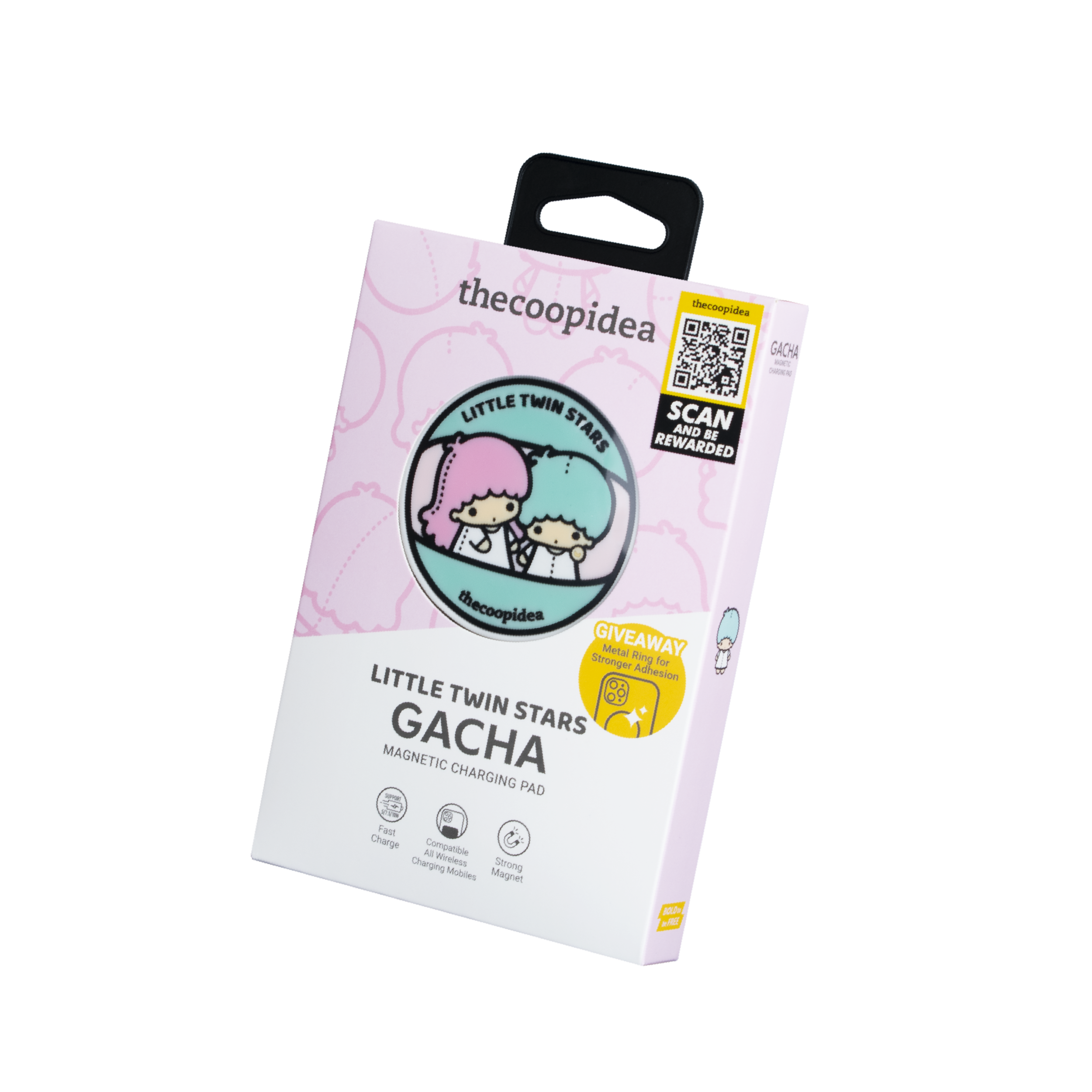 Sanrio GACHA Magnetic Charging Pad - Little Twin Stars
