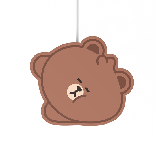 LINE FRIENDS MEETS thecoopidea Wireless Charging Pad - MINI BROWN
