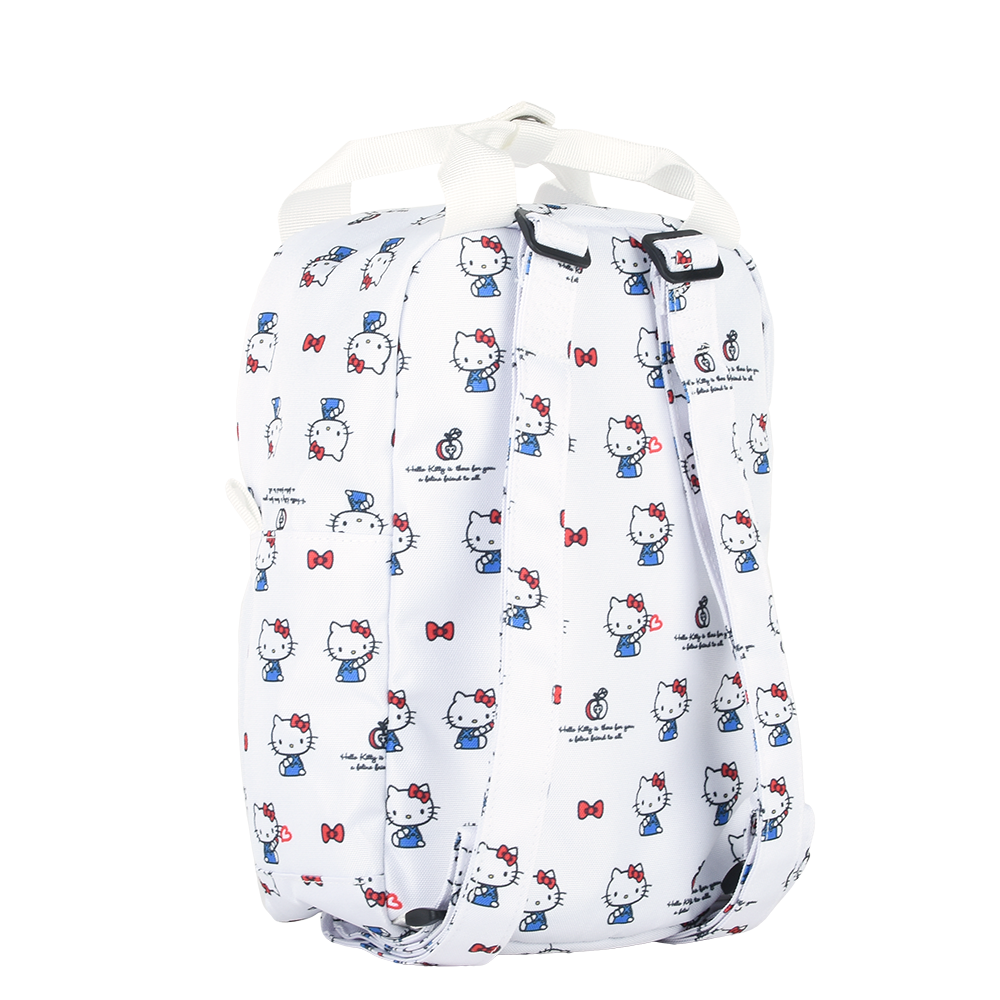 Grinstant x Sanrio Edition - CARA 9.7" Mini Backpack in Hello Kitty White Overprint