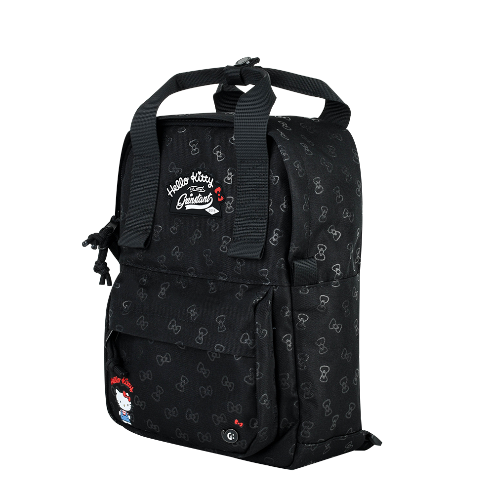 Grinstant x Sanrio Edition - CARA 9.7" Mini Backpack in Hello Kitty Black Overprint