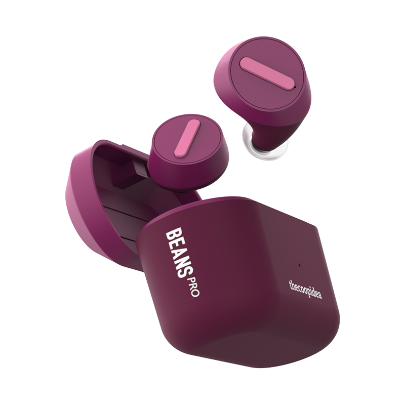 thecoopidea - BEANS PRO ACTIVE True Wireless Earbuds - SmokyPurple