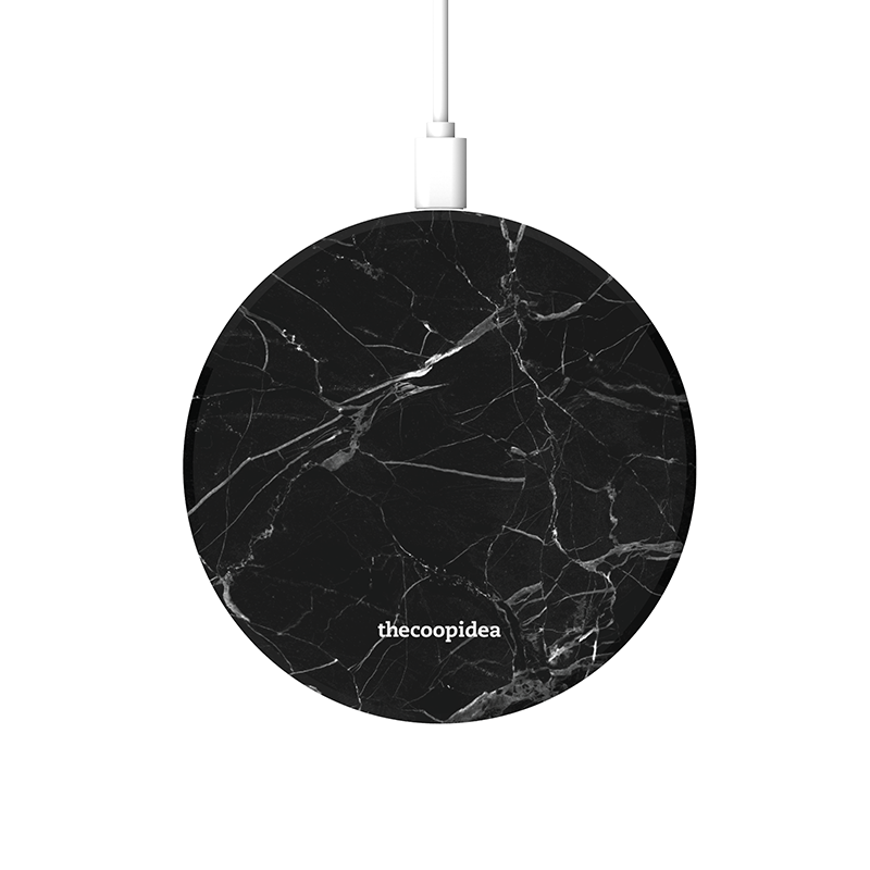 thecoopidea - MOON - Marble Black Wireless Charging Pad