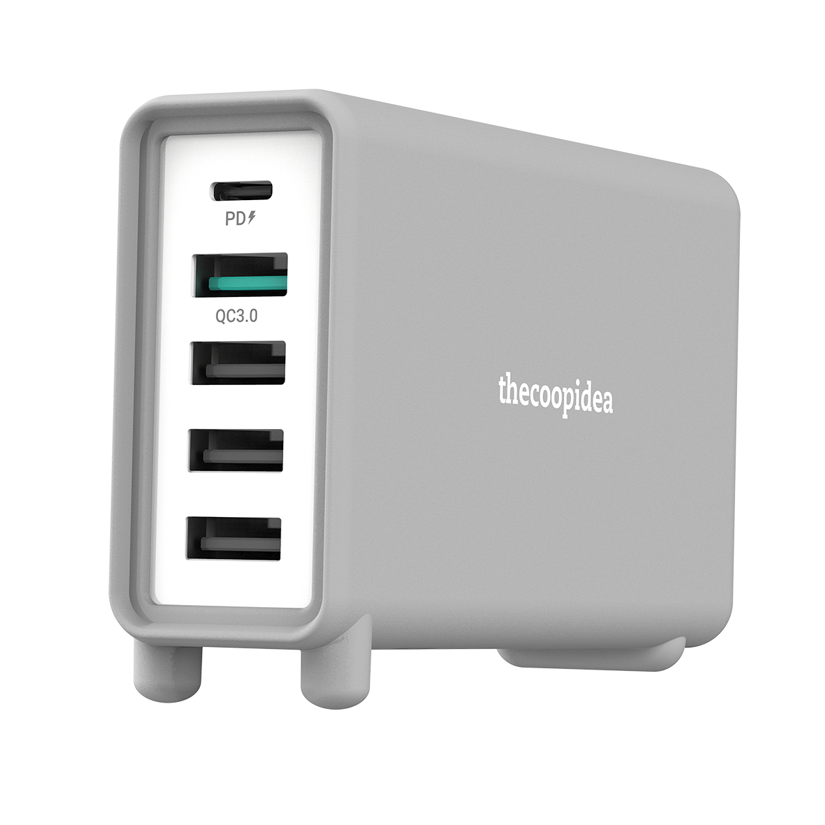 JELLO - 32W 5 Port PD Charger with USB-C and 4 USB-A output (UK plug)