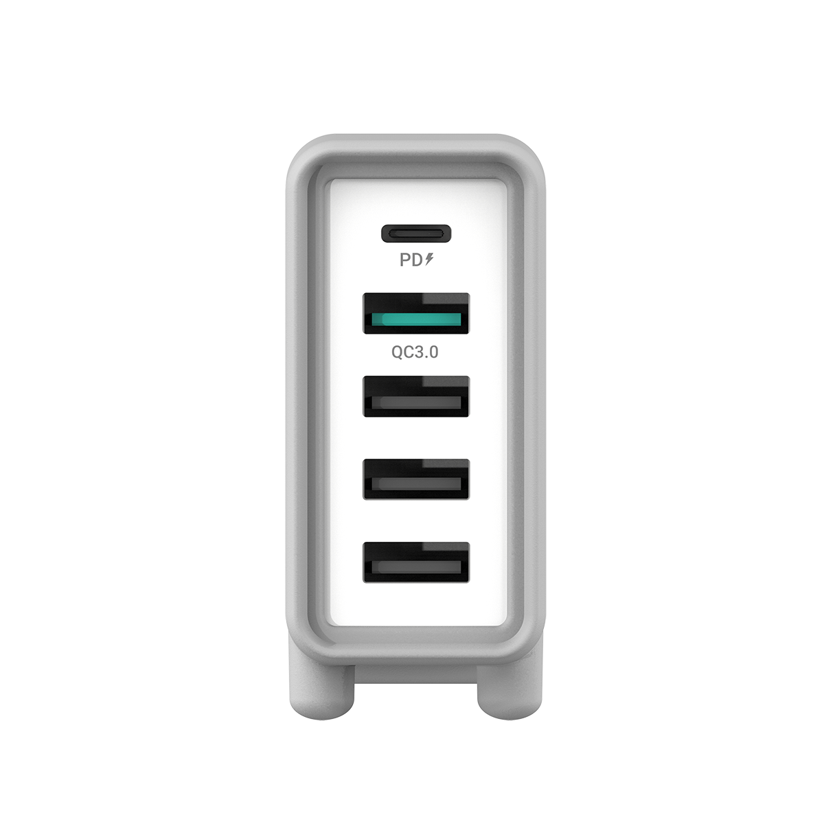 JELLO - 32W 5 Port PD Charger with USB-C and 4 USB-A output (UK plug)