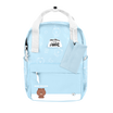 LINE FRIENDS MEETS Grinstant CARA 13" BACKPACK - MINI BROWN OVERPRINT EDITION