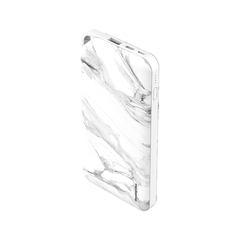 thecoopidea - PLANK PD 10000mAh Powerbank - Marble White