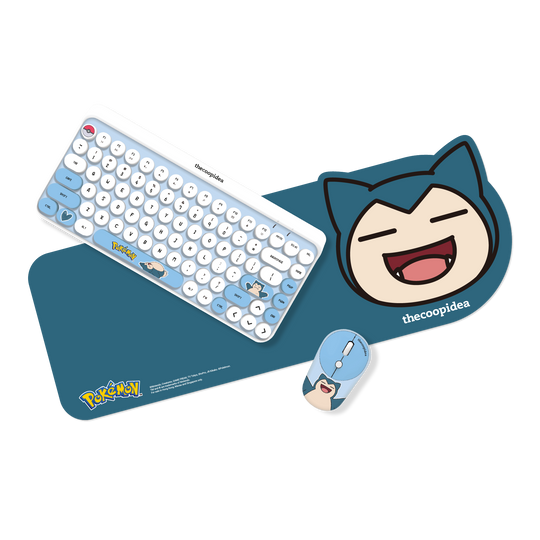 Pokémon TAPPY Wireless Keyboard & Mouse Set - Snorlax