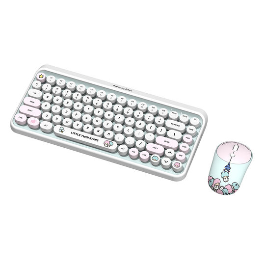 Sanrio TAPPY Wireless Keyboard Set - Little Twin Stars