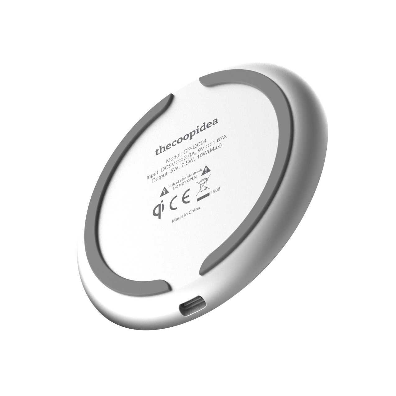 thecoopidea - MOON - Marble Black Wireless Charging Pad