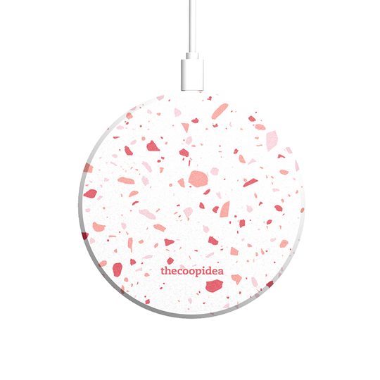 thecoopidea - MOON - Terrazzo Pink Wireless Charging Pad