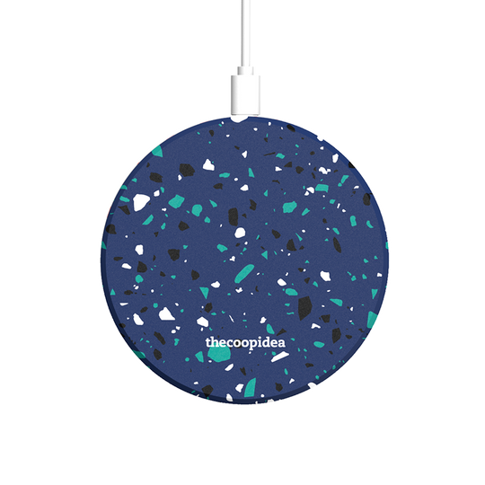 thecoopidea - MOON - Terrazzo Navy Wireless Charging Pad